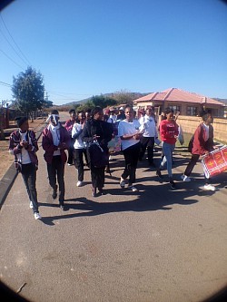 Take-A-Walk awareness from our school to Rakale Primary School